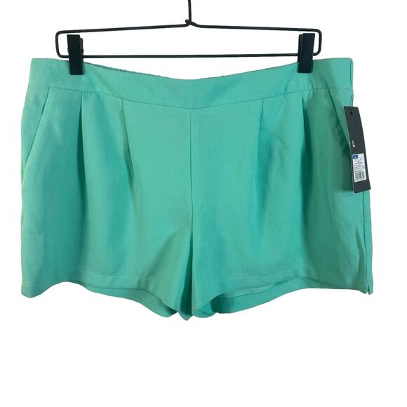 NEW Target Mossimo Womens Nettle Green Shorts Pockets High Rise 3" Inseam Large - Picture 1 of 5